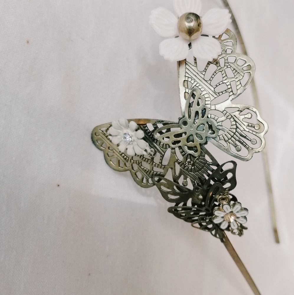 Brass Butterfly Headband